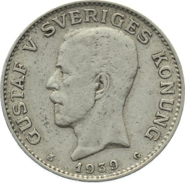 Schweden 1 Krona 1939 G